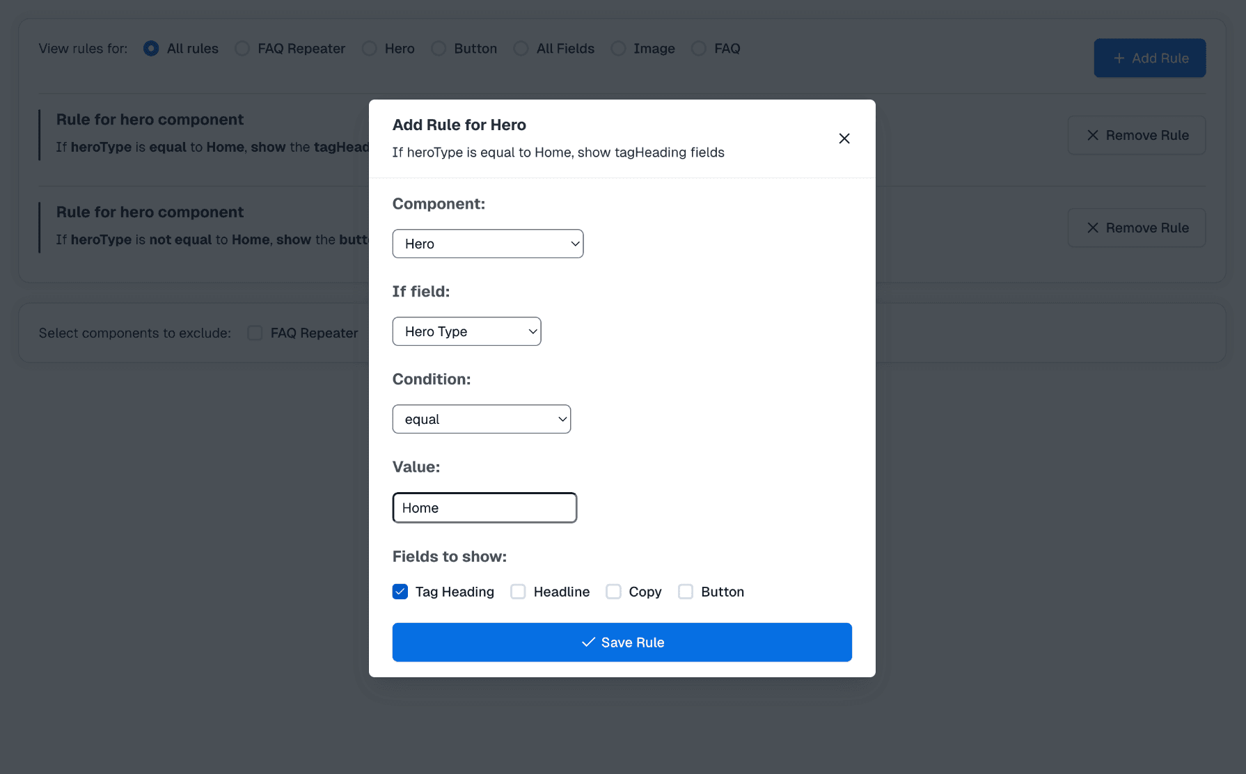 Step media for Set Up Conditional Rules
